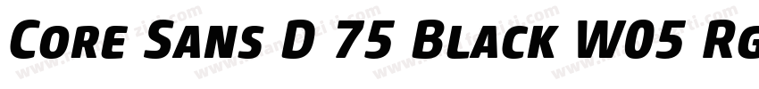 Core Sans D 75 Black W05 Rg字体转换